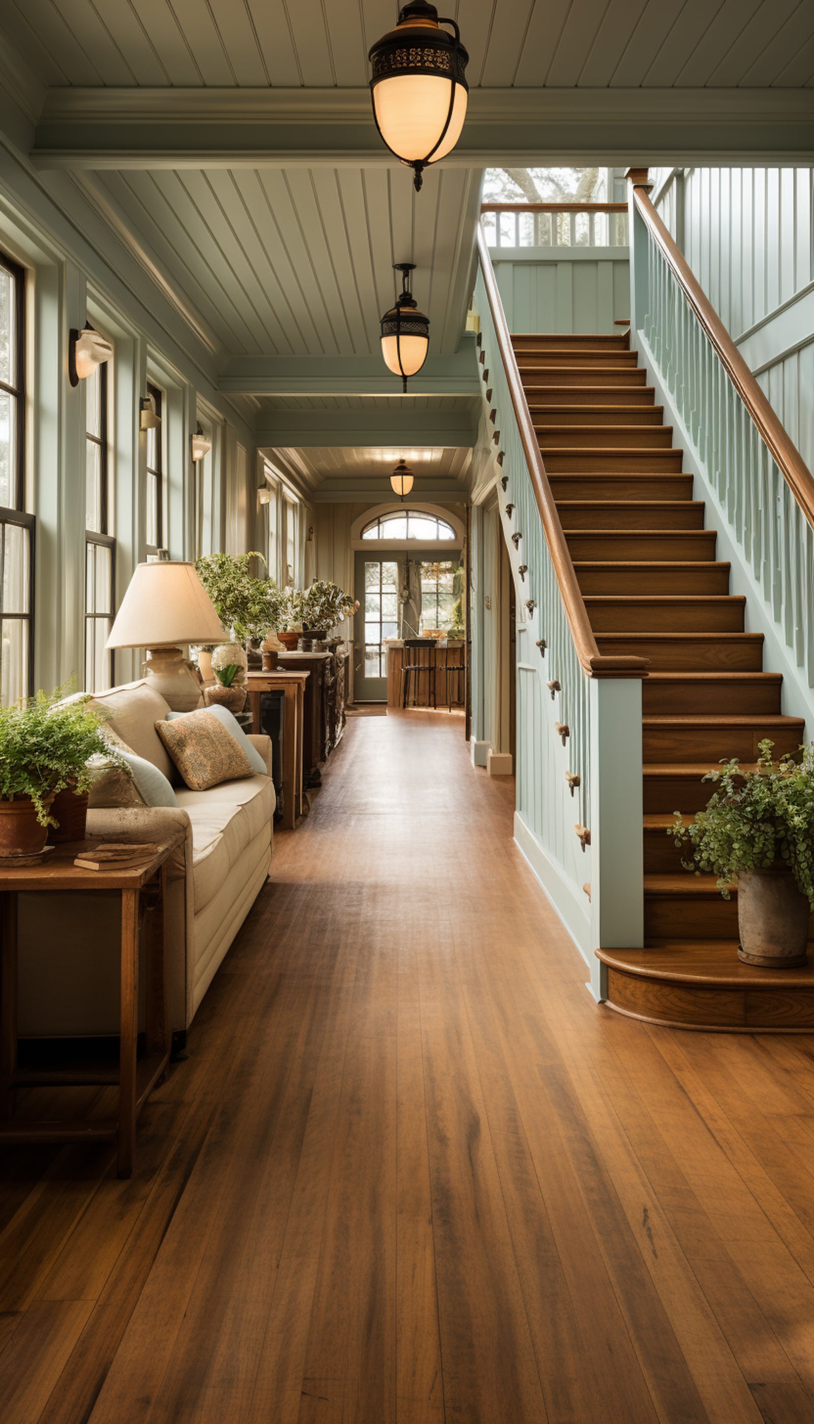 Residential flooring shown within a complete interior